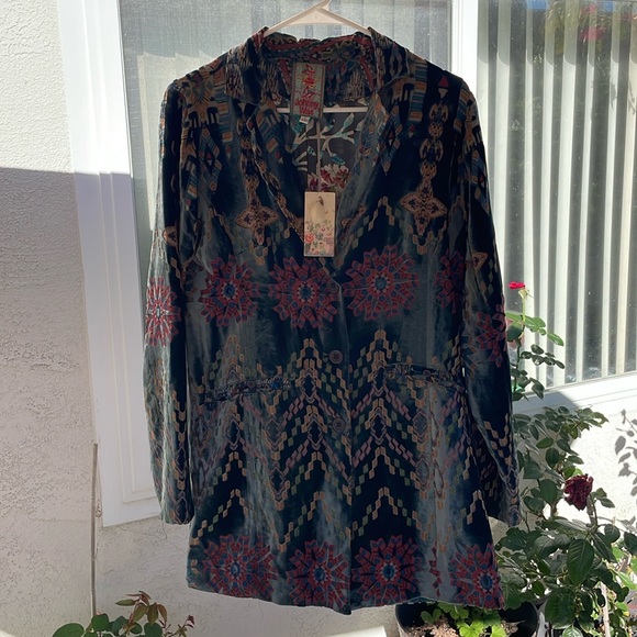 Johnny Was | Alika Velvet Silk Blazer - Picture 5 of 11